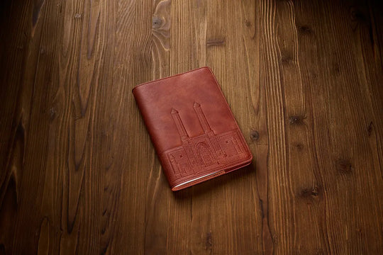 Kültürel Miras - Erzurum Çifte Minareli Medrese Kiremit A5 Deri Defter Kılıfı Limited Edition