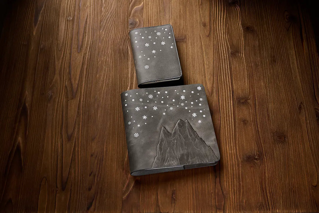 Kültürel Miras - Erzurum Kartanesi Gri A6 Deri Defter Kılıfı Limited Edition