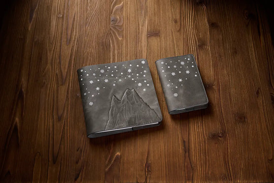 Kültürel Miras - Erzurum Kartanesi Gri A6 Deri Defter Kılıfı Limited Edition