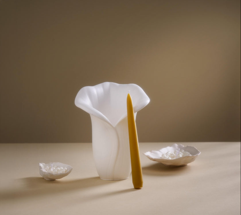 Calla Lily Obje ve Balmumu Mum